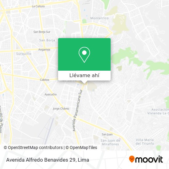 Mapa de Avenida Alfredo Benavides 29