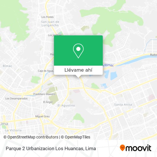 Mapa de Parque 2 Urbanizacion Los Huancas