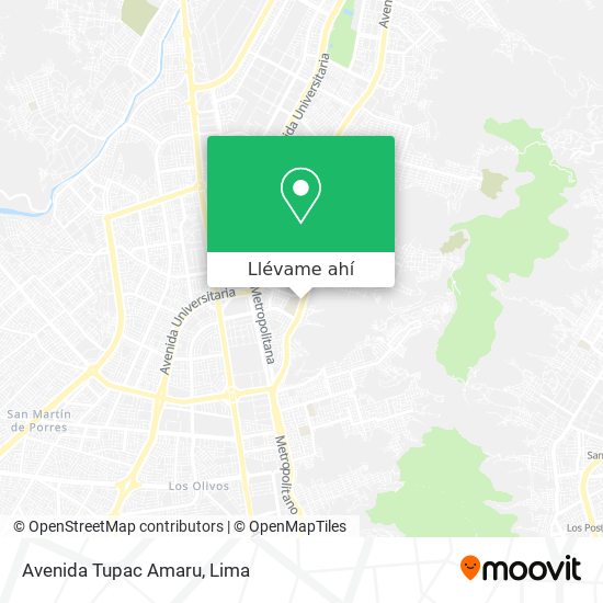 Mapa de Avenida Tupac Amaru