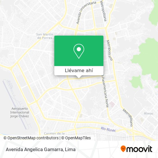 Mapa de Avenida Angelica Gamarra