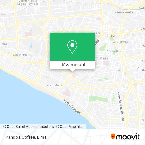 Mapa de Pangoa Coffee