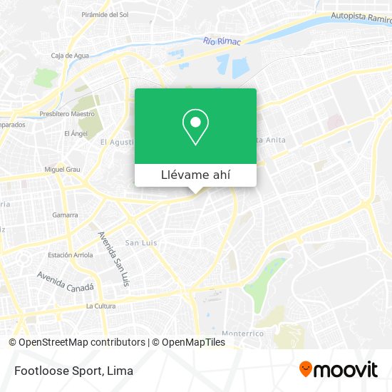 Mapa de Footloose Sport