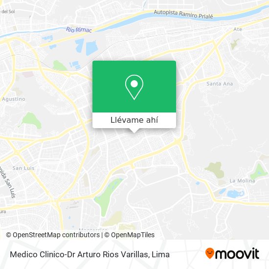 Mapa de Medico Clinico-Dr Arturo Rios Varillas