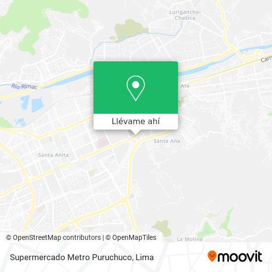 Mapa de Supermercado Metro Puruchuco