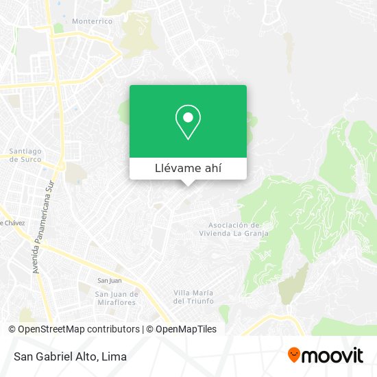 Mapa de San Gabriel Alto