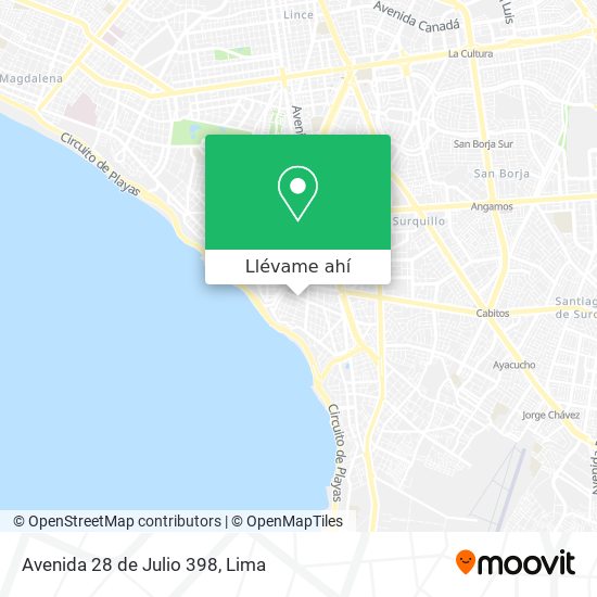 Mapa de Avenida 28 de Julio 398