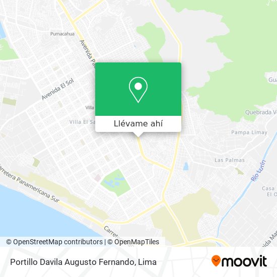 Mapa de Portillo Davila Augusto Fernando
