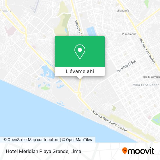 Mapa de Hotel Meridian Playa Grande