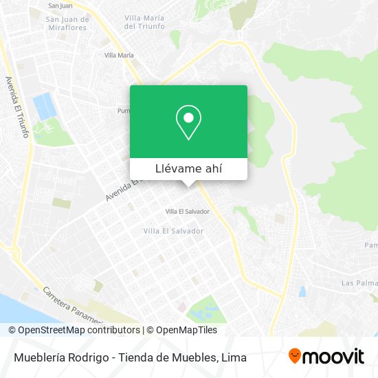Mapa de Mueblería Rodrigo - Tienda de Muebles