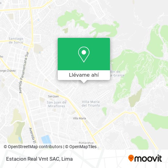 Mapa de Estacion Real Vmt SAC