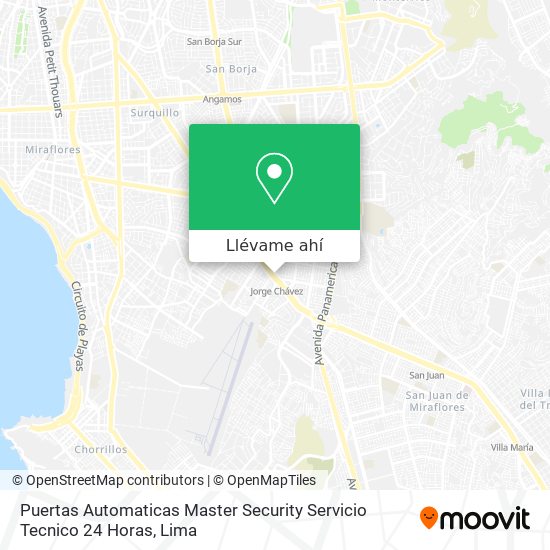 Mapa de Puertas Automaticas Master Security Servicio Tecnico 24 Horas