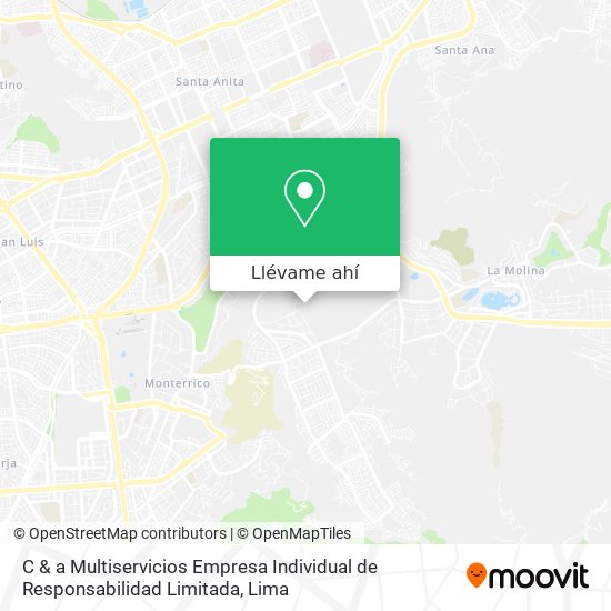 Mapa de C & a Multiservicios Empresa Individual de Responsabilidad Limitada