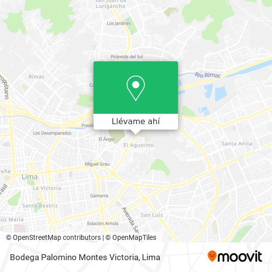 Mapa de Bodega Palomino Montes Victoria