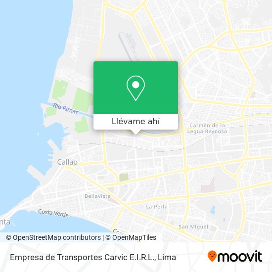 Mapa de Empresa de Transportes Carvic E.I.R.L.