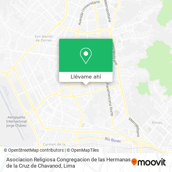 Mapa de Asociacion Religiosa Congregacion de las Hermanas de la Cruz de Chavanod