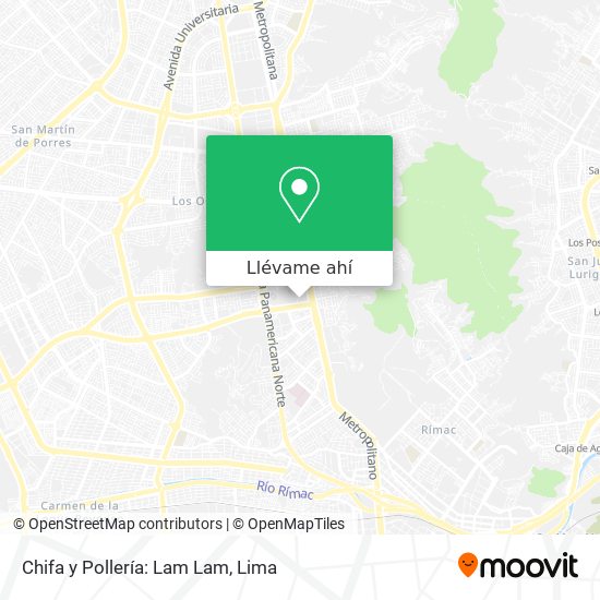 Mapa de Chifa y Pollería: Lam Lam
