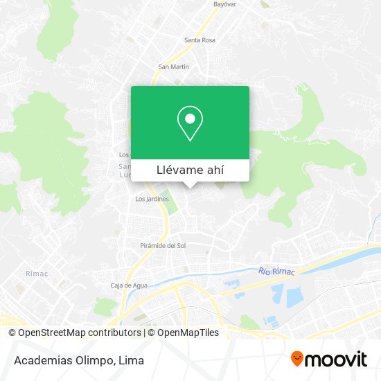 Mapa de Academias Olimpo