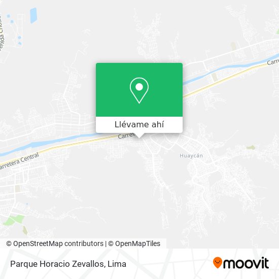 Mapa de Parque Horacio Zevallos