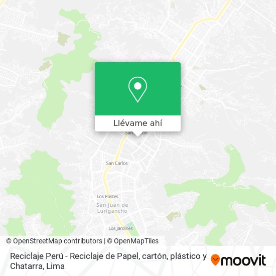 Mapa de Reciclaje Perú - Reciclaje de Papel, cartón, plástico y Chatarra