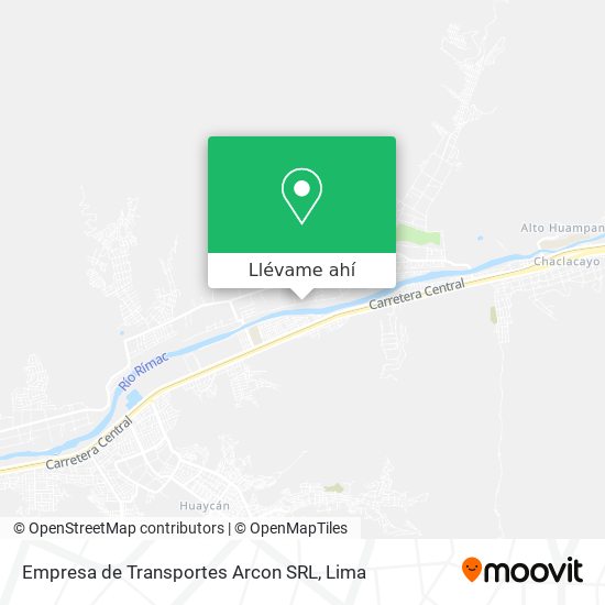 Mapa de Empresa de Transportes Arcon SRL