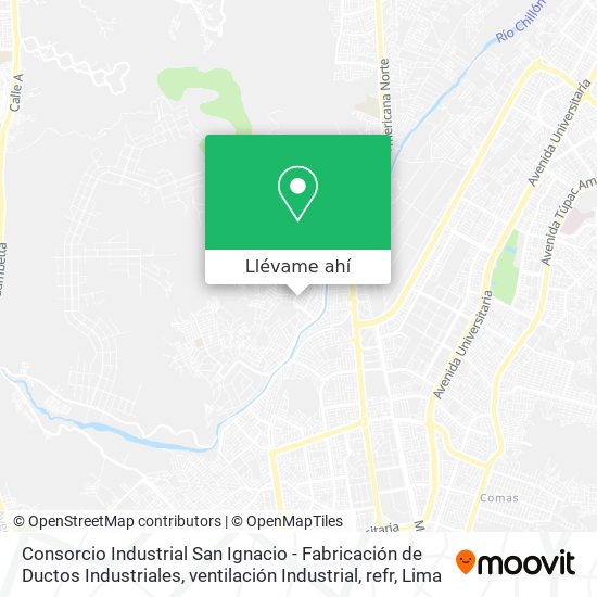 Mapa de Consorcio Industrial San Ignacio - Fabricación de Ductos Industriales, ventilación Industrial, refr