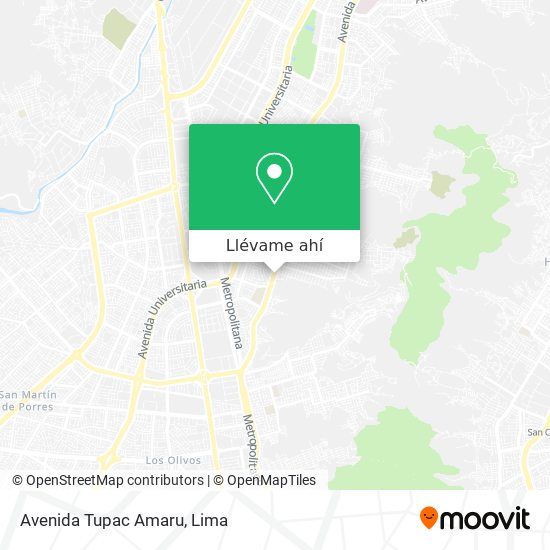 Mapa de Avenida Tupac Amaru