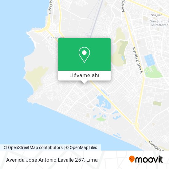 Mapa de Avenida José Antonio Lavalle 257