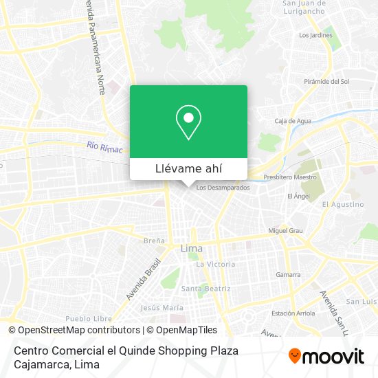Mapa de Centro Comercial el Quinde Shopping Plaza Cajamarca
