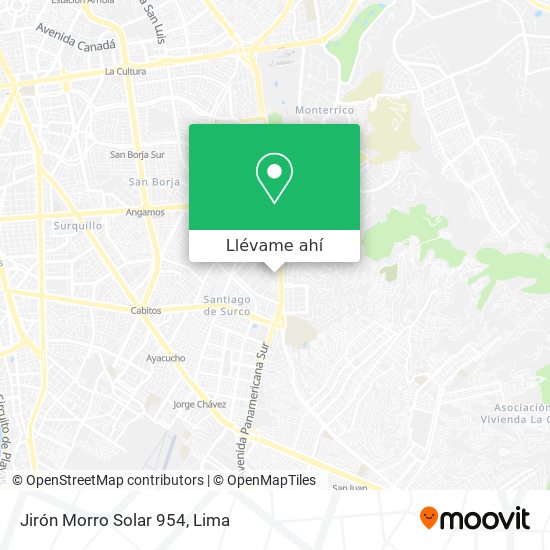 Mapa de Jirón Morro Solar 954