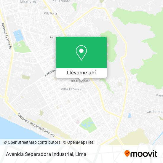 Mapa de Avenida Separadora Industrial