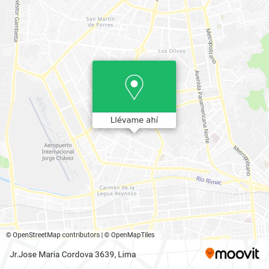 Mapa de Jr.Jose Maria Cordova 3639
