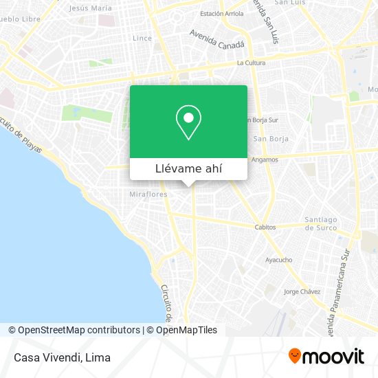 Mapa de Casa Vivendi