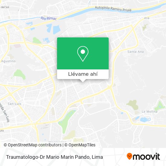Mapa de Traumatologo-Dr Mario Marín Pando