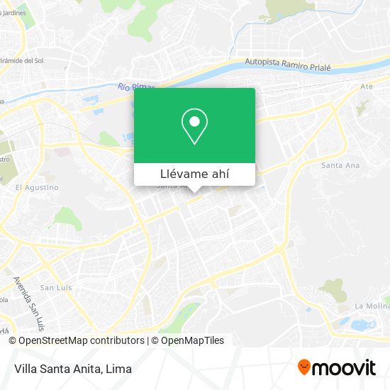 Mapa de Villa Santa Anita