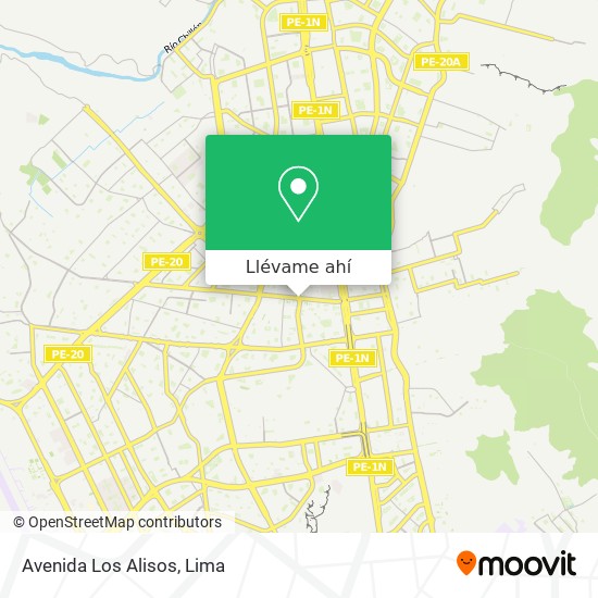 Mapa de Avenida Los Alisos