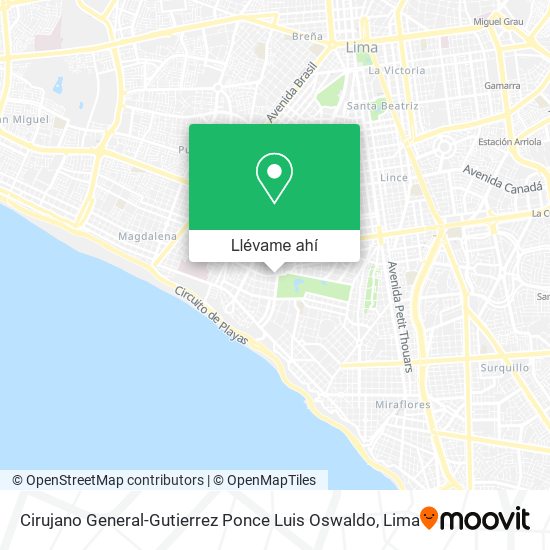 Mapa de Cirujano General-Gutierrez Ponce Luis Oswaldo