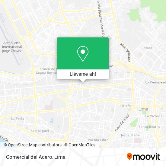 Mapa de Comercial del Acero