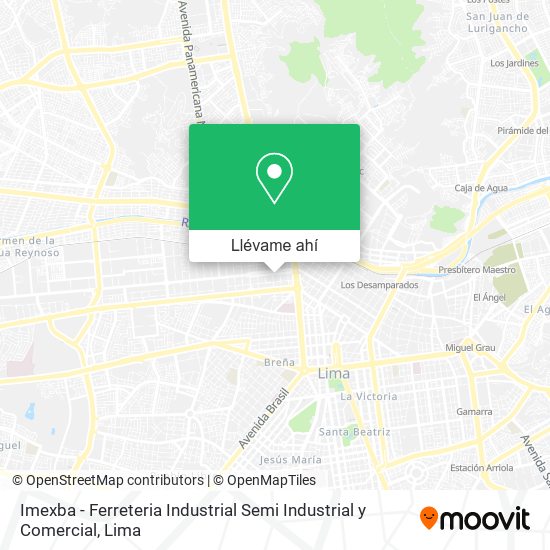 Mapa de Imexba - Ferreteria Industrial Semi Industrial y Comercial