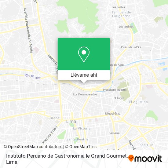 Mapa de Instituto Peruano de Gastronomia le Grand Gourmet