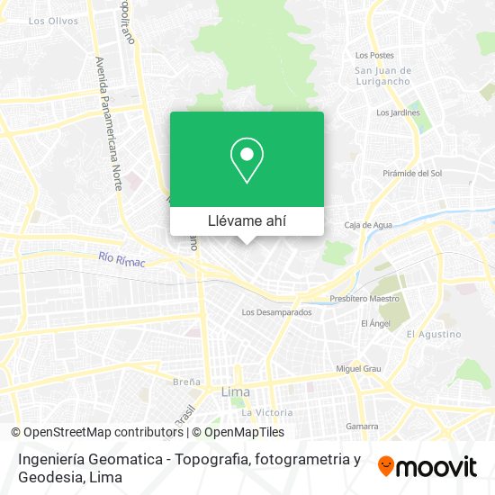 Mapa de Ingeniería Geomatica - Topografia, fotogrametria y Geodesia