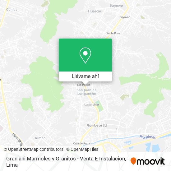 Mapa de Graniani Mármoles y Granitos - Venta E Instalación