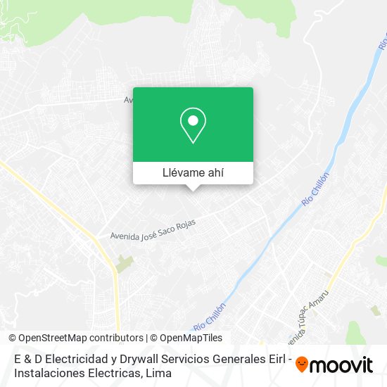 Mapa de E & D Electricidad y Drywall Servicios Generales Eirl - Instalaciones Electricas