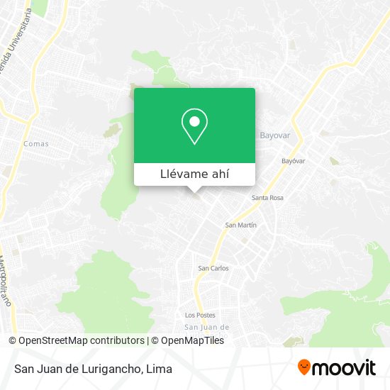 Mapa de San Juan de Lurigancho