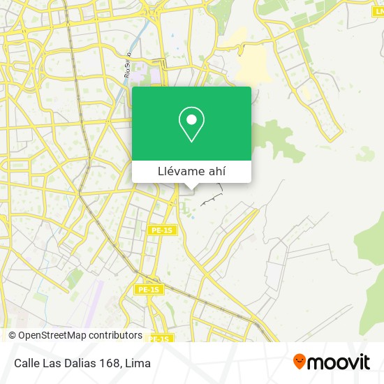 Mapa de Calle Las Dalias 168
