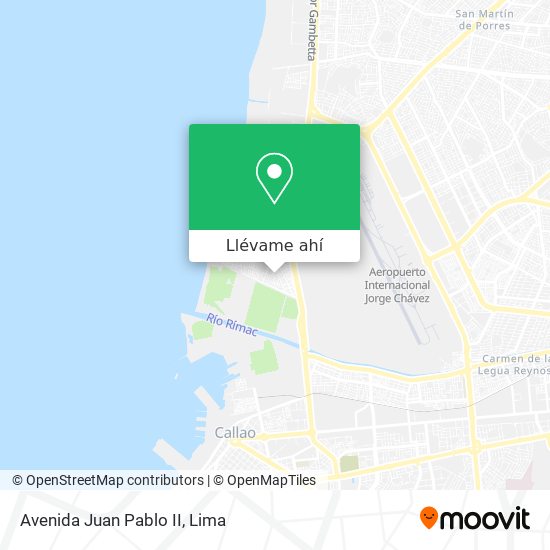 Mapa de Avenida Juan Pablo II