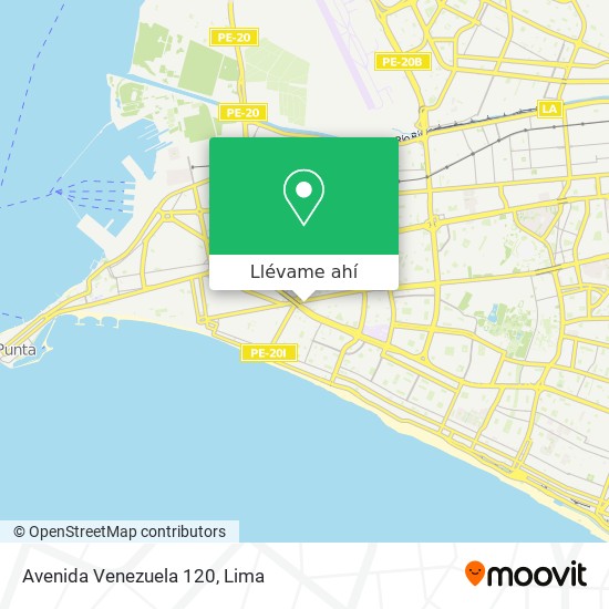 Mapa de Avenida Venezuela 120