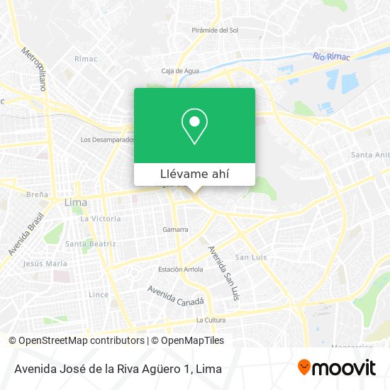 Mapa de Avenida José de la Riva Agüero 1