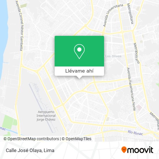 Mapa de Calle José Olaya