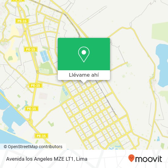Mapa de Avenida los Angeles MZE LT1