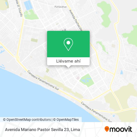 Mapa de Avenida Mariano Pastor Sevilla 23